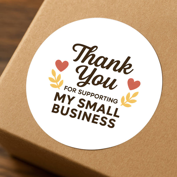 Thank You for Supporting My Small Business Stickers