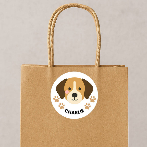 Custom Dog Photo Portrait Label Stickers – Personalised Just for You!