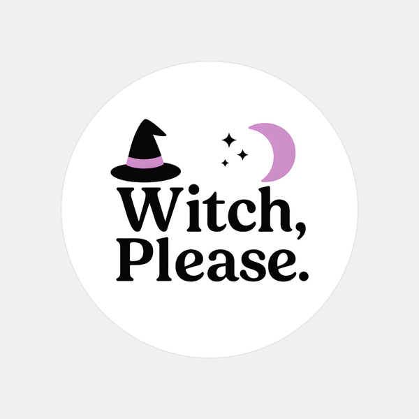 “Witch, Please.” (Lilac Edition) Candle Label Stickers