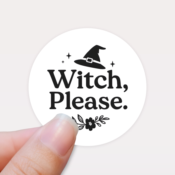 “Witch, Please” Candle Label Stickers