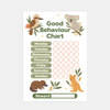Australian Animal Good Behaviour Chart for Kids – Printable (A4)