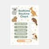 Australian Animal Bedtime Routine Chart for Kids – Printable (A4)