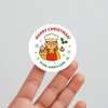Personalised Christmas Stickers for Bakeries & Cafes