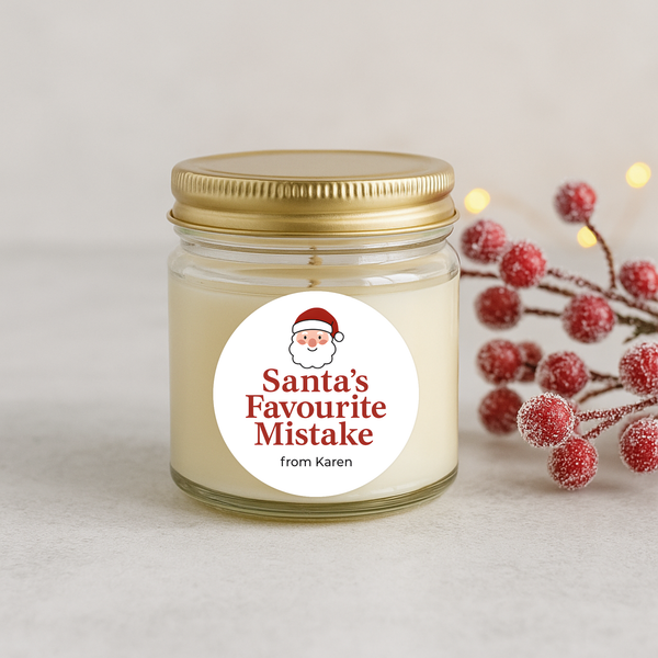 Personalised Santa’s Favourite Mistake Stickers