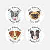 Personalised Dog Teacher Reward Stickers Labels Kids