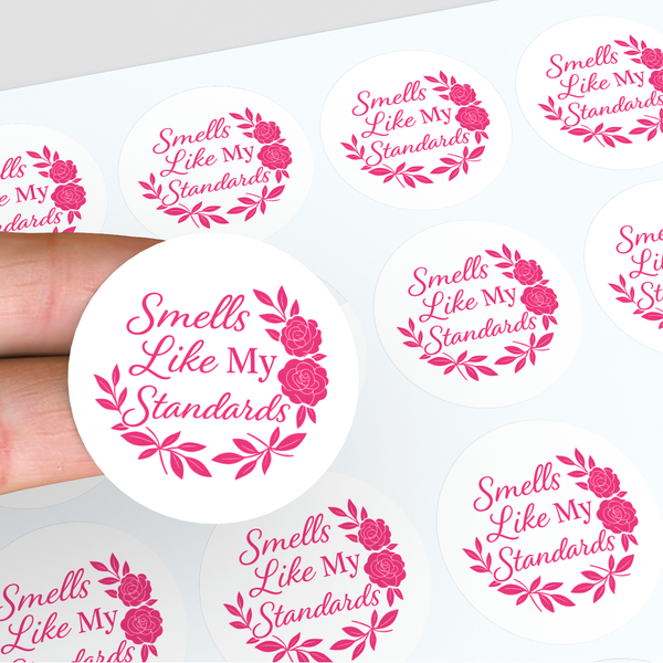 “Smells Like My Standards” Candle Label Stickers