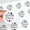 “Witch, Please” (Black & White Edition Candle Label Stickers