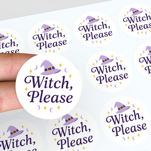 “Witch, Please” Candle Label Stickers
