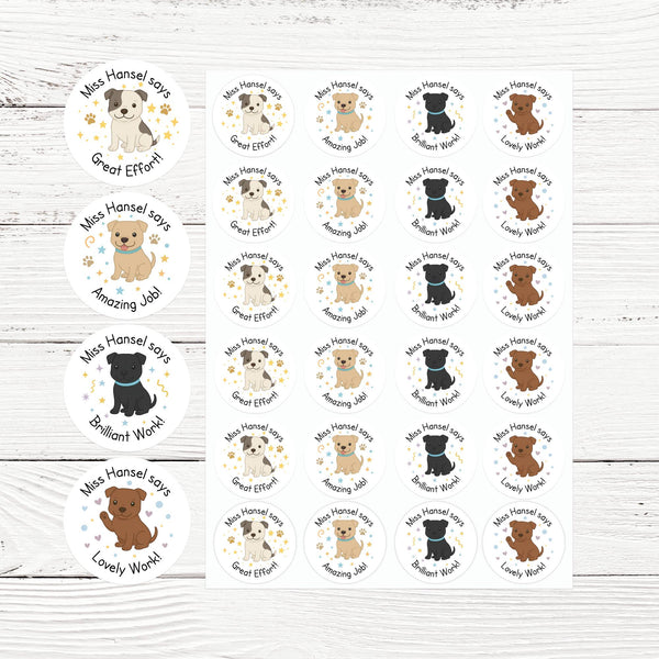 Staffordshire Dog Reward Stickers Teacher Praise Classroom Stickers