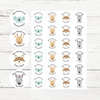 Personalised Teacher Reward Stickers Custom Name Label Cute Pastel Animals