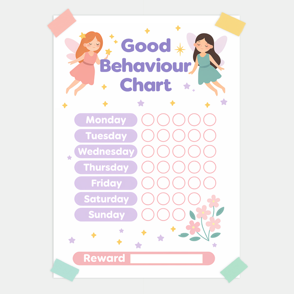 Fairy Good Behaviour Chart for Kids – Printable (A4)