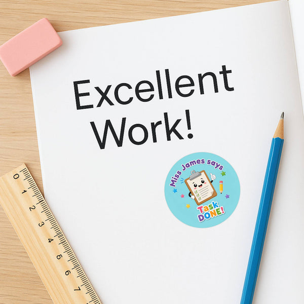 Personalised Stationery Reward Stickers for Teachers | Classroom Praise Labels