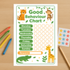Jungle Animal Good Behaviour Chart for Kids – Printable (A4)