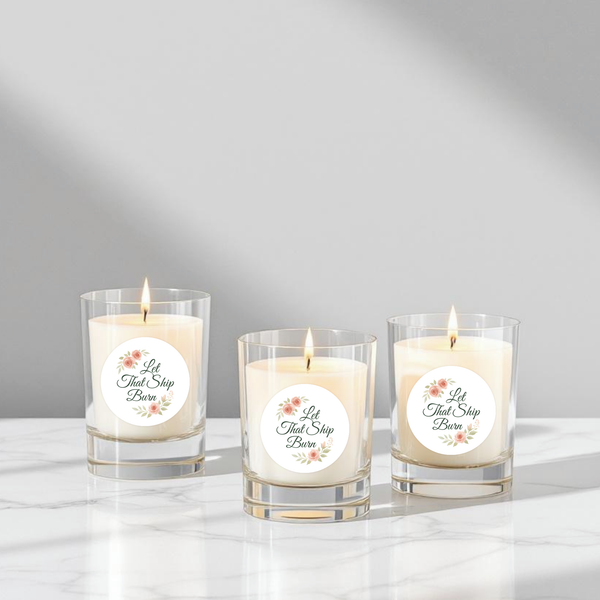 “Let That Ship Burn” Candle Label Stickers