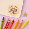 Personalised Seal Teacher Reward Stickers | Cute Ocean Animal Classroom Praise Labels