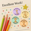 Personalised Giraffe Reward Stickers for Teachers | Cute Classroom Praise Labels