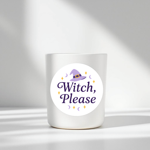 “Witch, Please” Candle Label Stickers