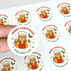 Personalised Christmas Stickers for Bakeries & Cafes