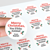 Personalised Merry Christmas, You Filthy Animal Stickers