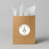 Eucalyptus Christmas Tree Stickers Custom Name Labels