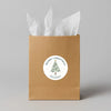 Eucalyptus Christmas Tree Stickers Custom Name Labels - Sticksy Prints Australia