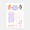 Fairy Good Behaviour Chart for Kids – Printable (A4)