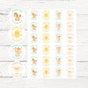 Farm Animal Thank You Stickers – Horse Sheep Chick & Cow | Personalised Party Favour Labels
