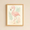 Flamingo Nursery Wall Art Print | Tropical Animal Watercolour | Digital Download - Sticksy Prints Australia