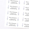 Floral Personalised Address Labels 75 × 25 mm | Lavender Return Address Stickers | 33 per Sheet