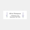 Floral Personalised Address Labels 75 × 25 mm | Lavender Return Address Stickers | 33 per Sheet