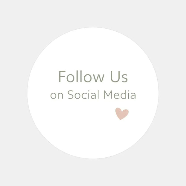 Follow Us on Social Media Stickers | Small Business Packaging Labels - Sticksy Prints Australia