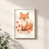 Fox Nursery Wall Art Print – Woodland Animal Watercolour (Digital Download)