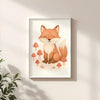 Fox Nursery Wall Art Print – Woodland Animal Watercolour (Digital Download) - Sticksy Prints Australia