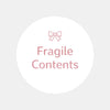 Fragile Contents Stickers | Pink Bow Packaging Labels | Small Business Shipping Stickers Australia - Sticksy Prints Australia