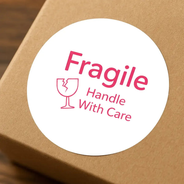 Fragile Handle With Care Stickers | Bold Fragile Packaging Labels for Small Business Australia - Sticksy Prints Australia