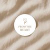 From the Heart Stickers – Elegant Valentine Gift Seals - Sticksy Prints Australia