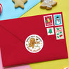 Gingerbread Personalised Christmas Stickers – North Pole Delivery Label - Sticksy Prints Australia
