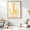 Giraffe Nursery Wall Art Print | Safari Animal Watercolour | Digital Download - Sticksy Prints Australia