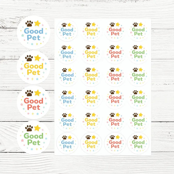 Good Pet Reward Stickers | Pet Training Stickers | Positive Reinforcement Stickers - Sticksy Prints Australia