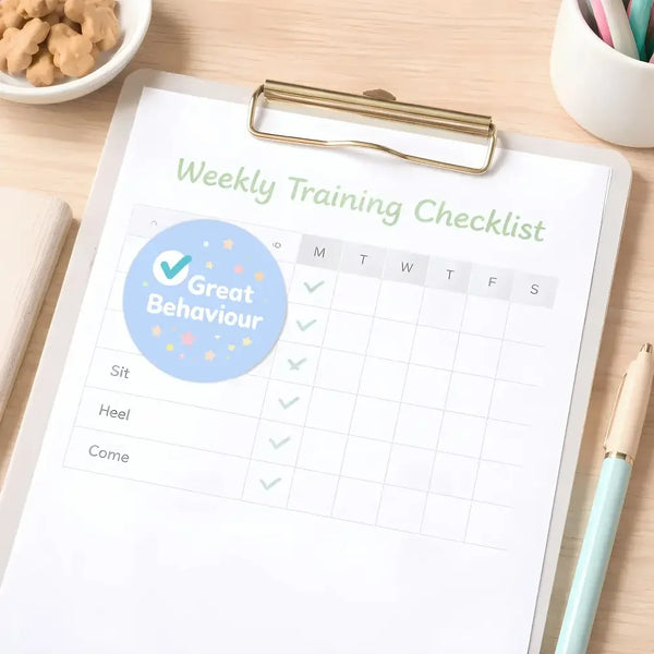 Great Behaviour Pet Training Reward Stickers | Positive Reinforcement Stickers for Dogs & Puppies - Sticksy Prints Australia