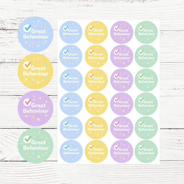 Great Behaviour Pet Training Reward Stickers | Positive Reinforcement Stickers for Dogs & Puppies - Sticksy Prints Australia
