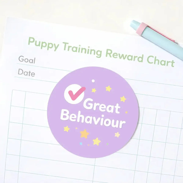 Great Behaviour Pet Training Reward Stickers | Positive Reinforcement Stickers for Dogs & Puppies - Sticksy Prints Australia