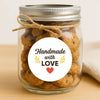 Handmade with Love Stickers Business Stickers - Sticksy Prints Australia