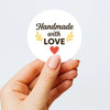 Handmade with Love Stickers Business Stickers