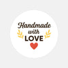 Handmade with Love Stickers Business Stickers