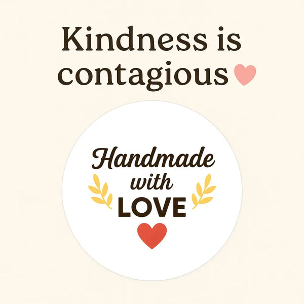 Handmade with Love Stickers Business Stickers