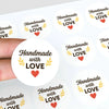 Handmade with Love Stickers Business Stickers