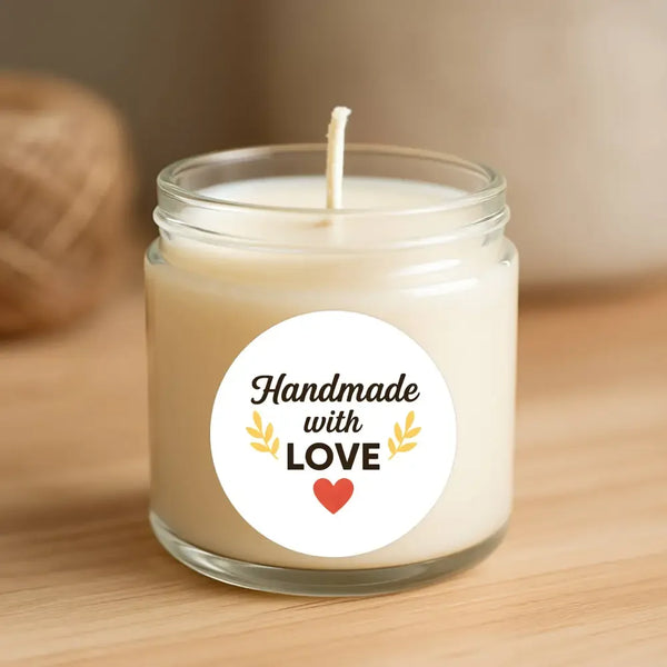 Handmade with Love Stickers Business Stickers - Sticksy Prints Australia