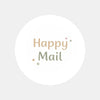 Happy Mail Stickers | Neutral Packaging Stickers for Small Business | Mail Order Stickers Australia - Sticksy Prints Australia