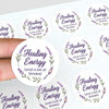 “Healing Energy (and a Bit of Smoke)” Sticker Labels - Sticksy Prints Australia